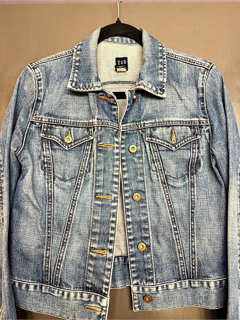 GAP Classic Icon Denim Jacket Women'Small Blue Jean Jacket Small